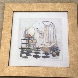 Framed Bathroom Art Print